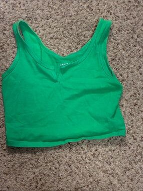 wild fable Green Crop Tank Top